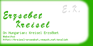 erzsebet kreisel business card